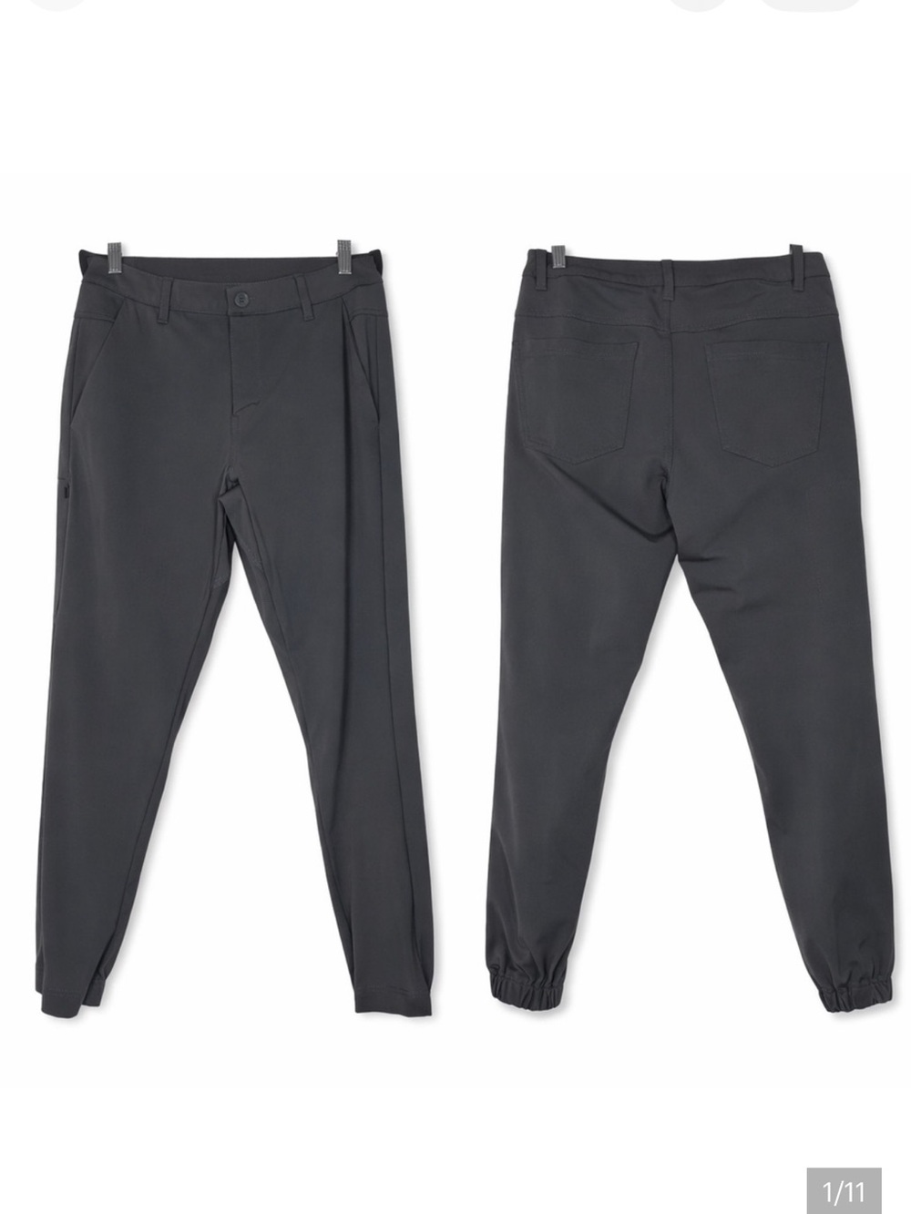 BYLT Basics Everyday Jogger Pants Gray Slim Fit Men Siz 32 Travel Hiking Perform